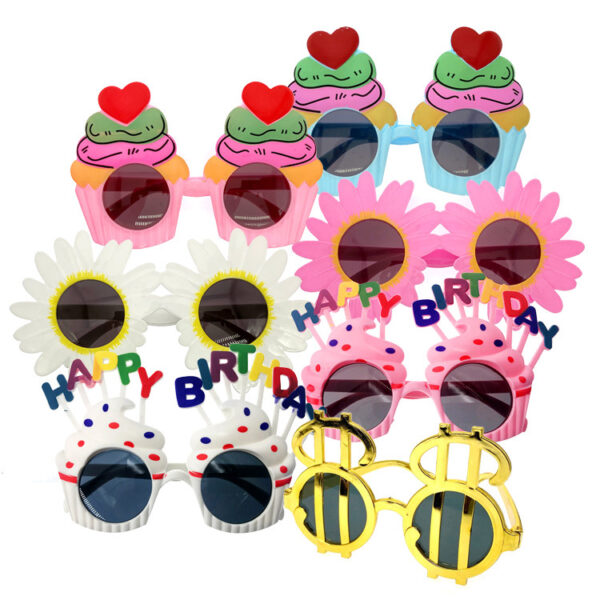 Birthday glasses party birthday party decoration Daisy cake decoration glasses wholesale (15)