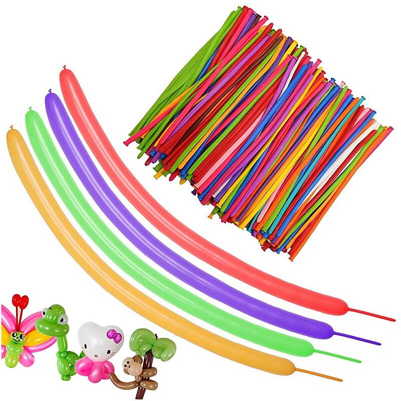 Colorful Balloons Long Strip Balloons Can Be Diy Small Animal Creative Shape Family Party Holiday Decorations (2)