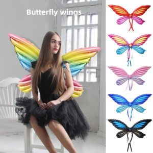 New butterfly wings aluminum film balloon angel wings birthday arrangement children's holiday decorations