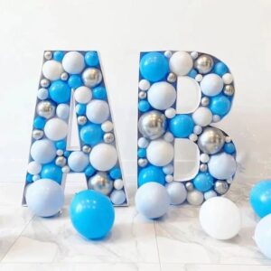 Three-dimensional birthday letter shape KT board letter mosaic balloon special-shaped filling frame display balloon box (2)