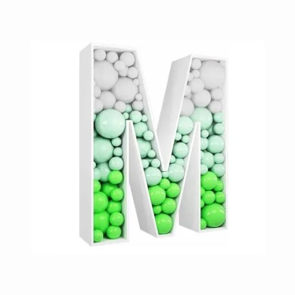 Three-dimensional birthday letter shape KT board letter mosaic balloon special-shaped filling frame display balloon box