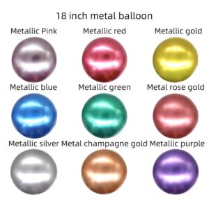 colors for 18inch Glossy Metal Pearl Latex Balloons thick chrome metallic Colors Air Balls Globos (8)