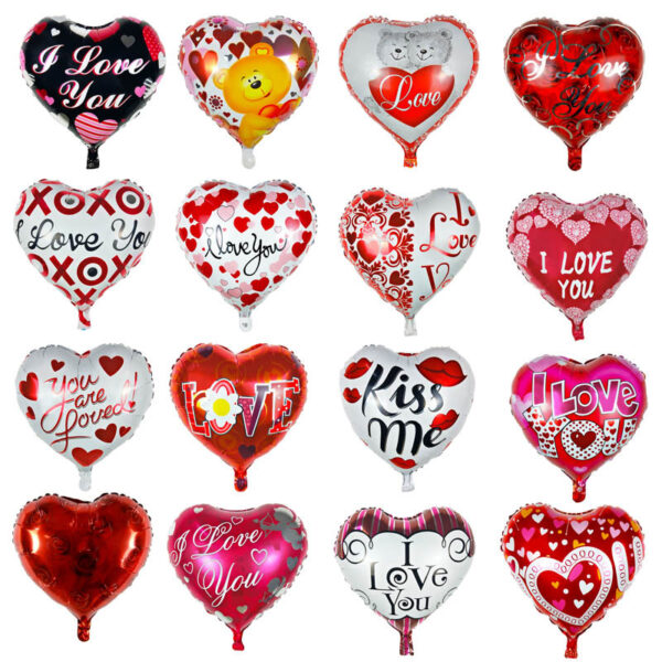 18 inch heart-shaped romantic confession foil balloons I love you Valentine's day party decoration balloons wholesale