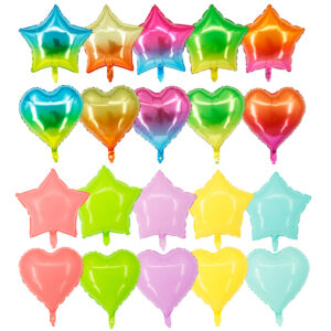 18-inch round macaron candy color gradient rainbow Love Round Aluminum Foil Balloon Birthday Decoration Ball