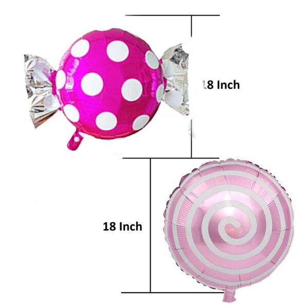 18Inches Round Ball Lollipop Aluminum foil Balloon Baby Party Decoration Cartoon Windmill Balloon