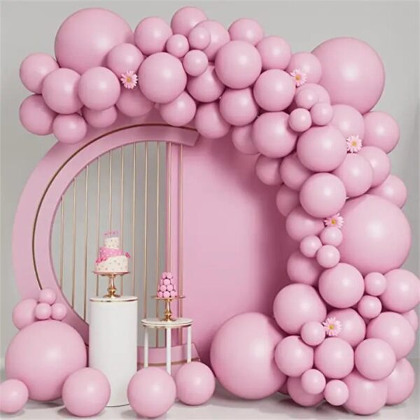 97pcs Macaron Solid Color Set balloon garland Birthday Party Wedding Proposal Confession Romantic Decoration Balloon (1)