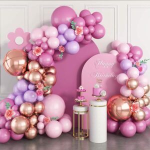 90pcs 4D Rose Gold Balloon Chain Wedding Theme Party Decoration Balloon garland for baby‘s Birthday Party backdrops